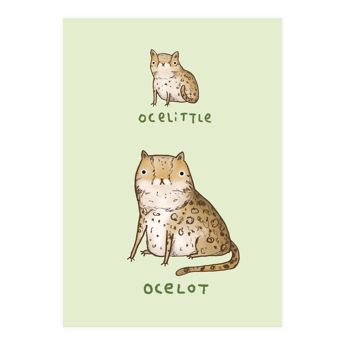 Ocelittle Ocelot (Print Only)