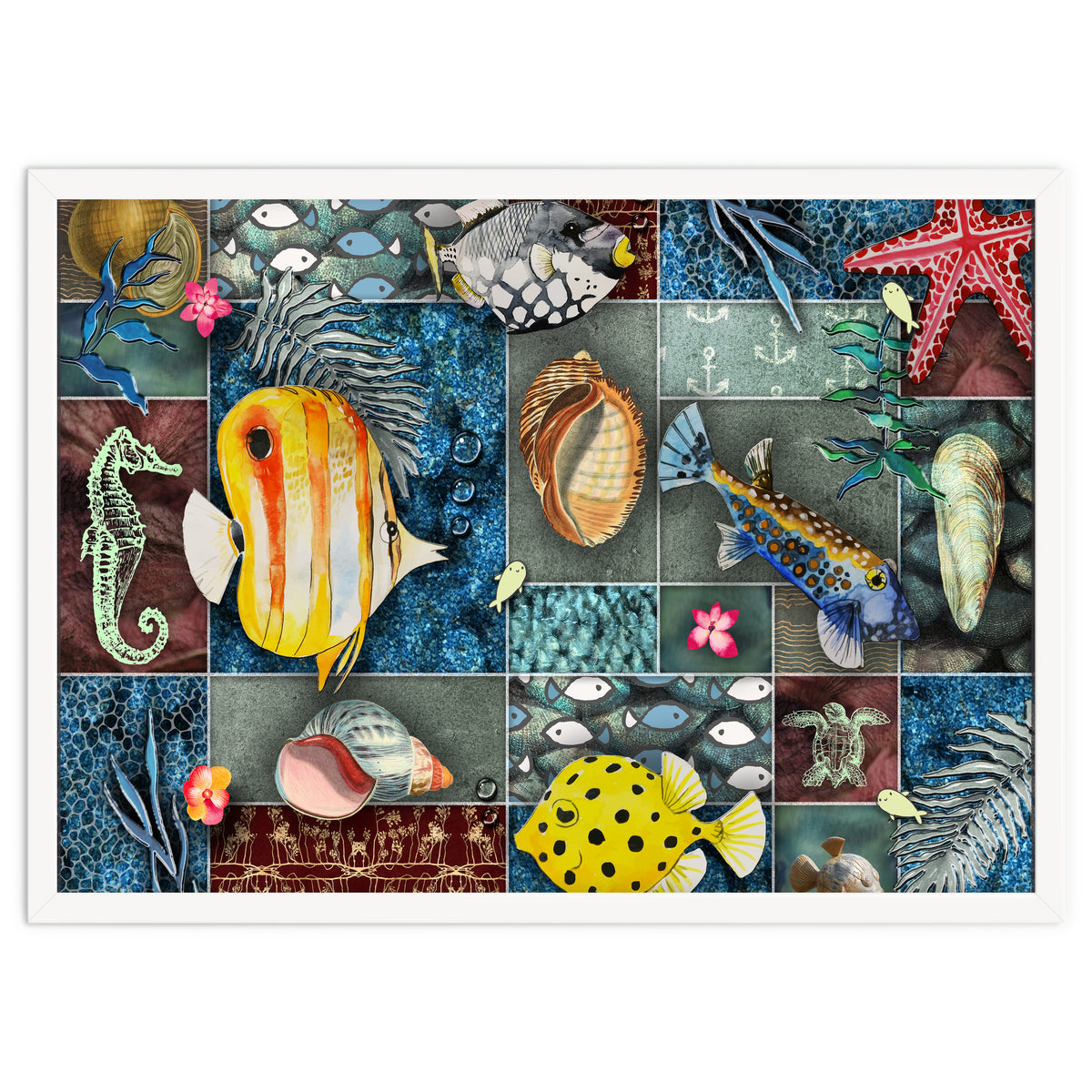 Sea Life Collage