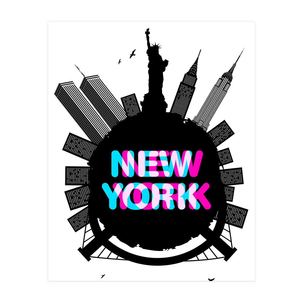 New York circle (Print Only)