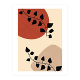 Abstract Boho Botanical Pothos Leaf (Print Only) thumbnail