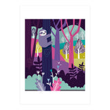 Sloth in the woods (Print Only) thumbnail