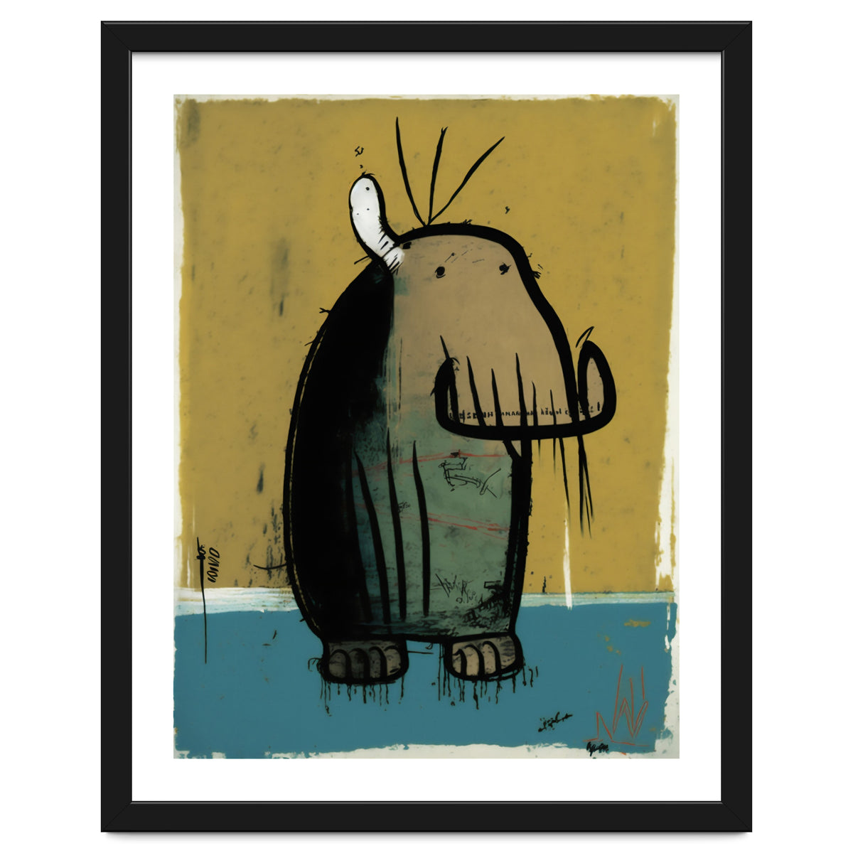 Walrus Expressionist Painting