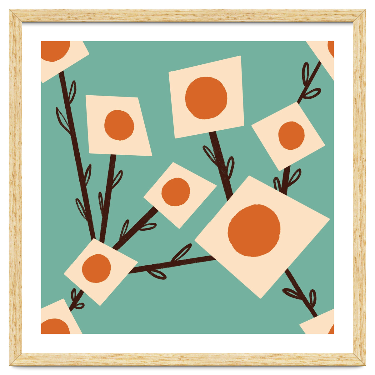 Blue Square Flower Bouquet