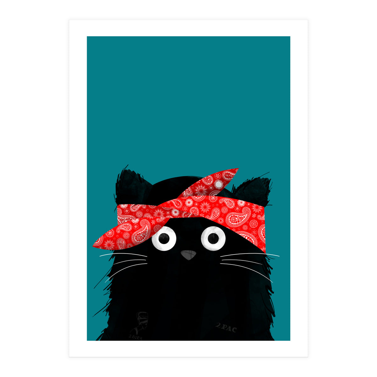 Doozal Cat Tupac (Print Only)