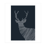 Stag Blue Poster (Print Only) thumbnail