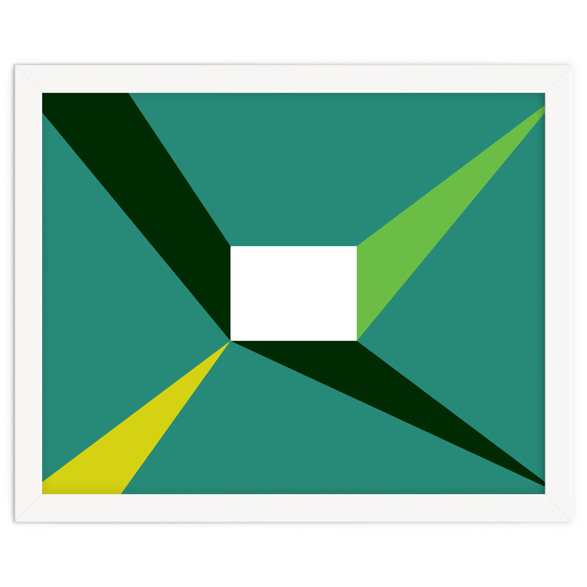 Geometric Shapes No. 27 - green, yellow & lime