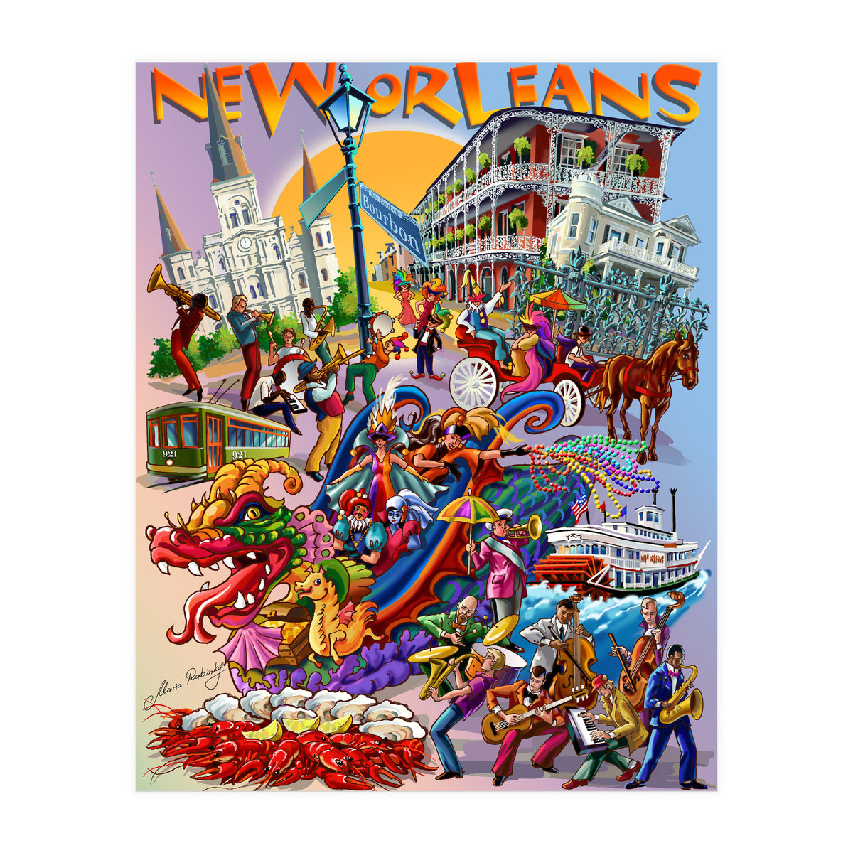 New Orleans Illustration (Print Only)
