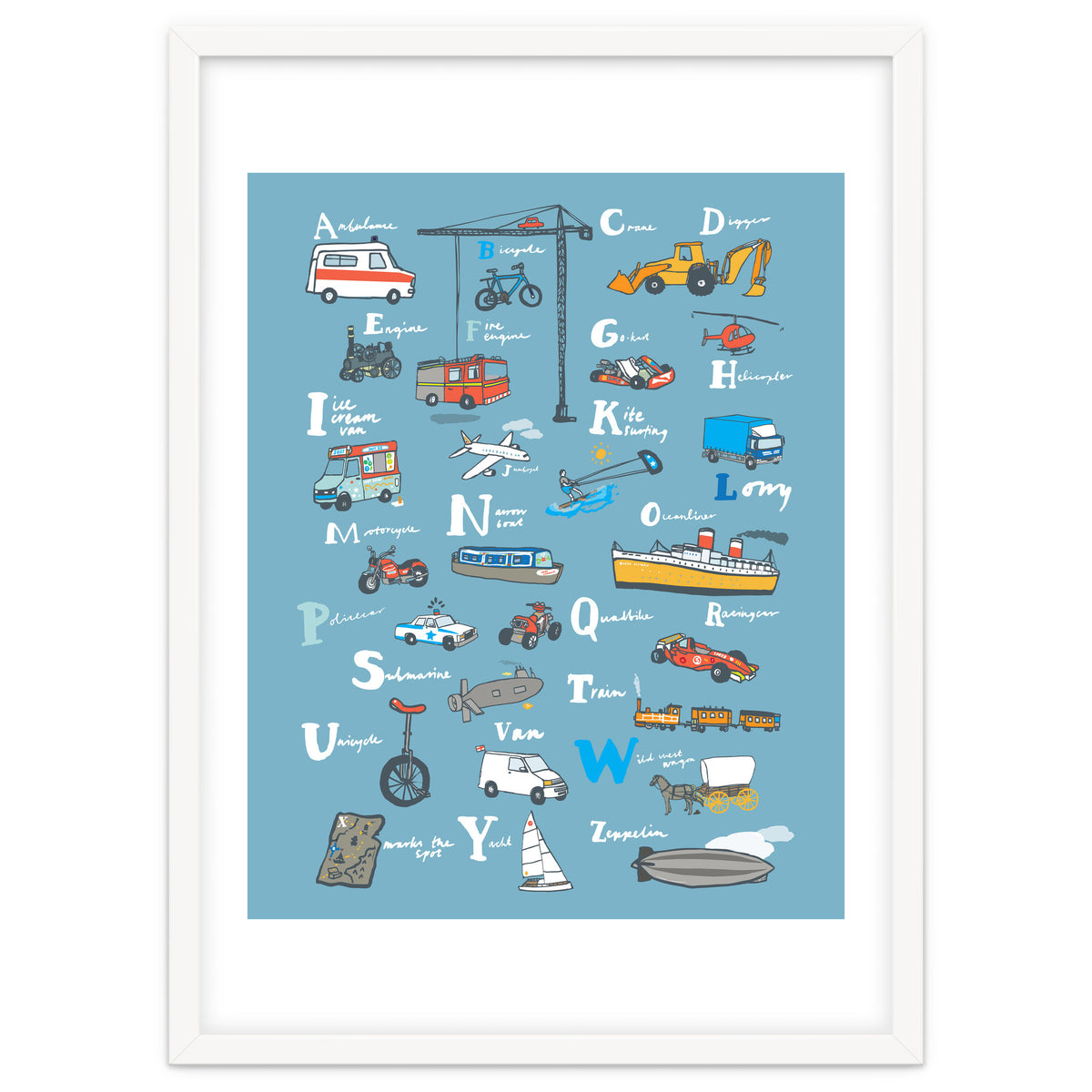 Vehicle ABC Print