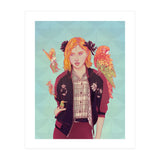 Blue Magnolia Lady (Print Only) thumbnail