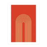 Rainbow Lines Mid Century Geometric Art (Print Only) thumbnail