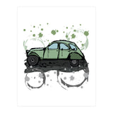 Green car sketch (Print Only) thumbnail