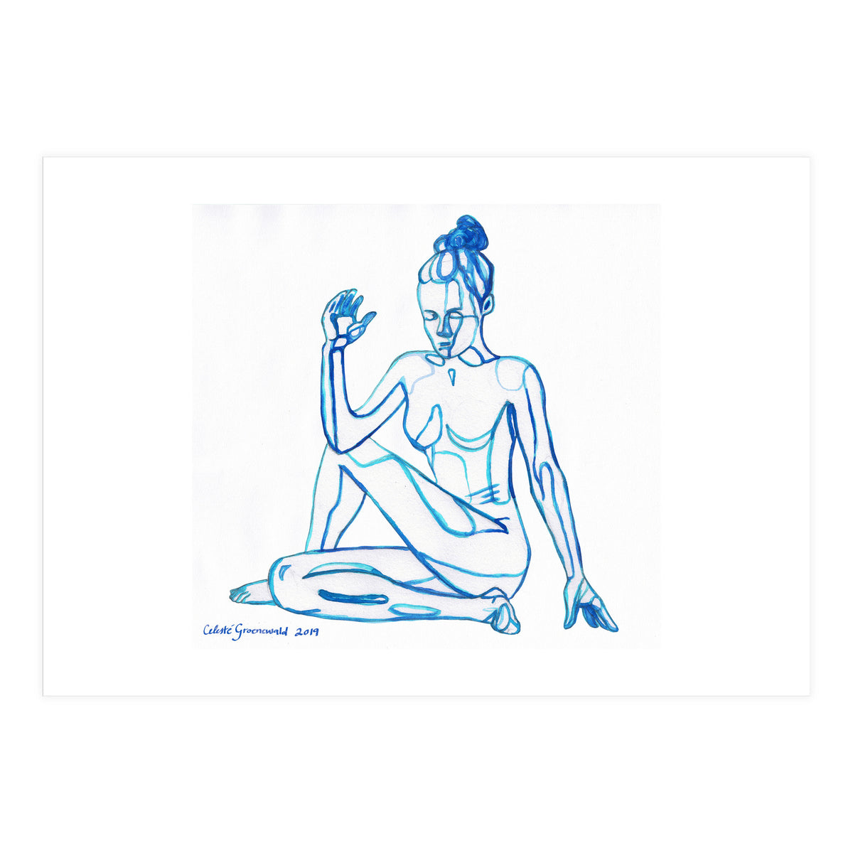 Ardha Matsyendrasana (Print Only)