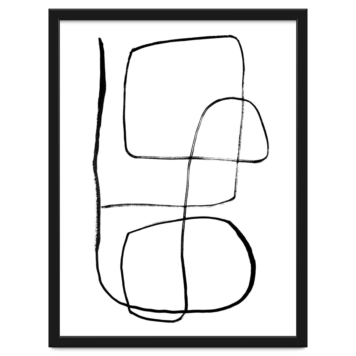 Mid-Century Line Art Print #3