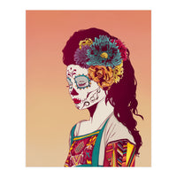 Mexican Skull Lady (Print Only)