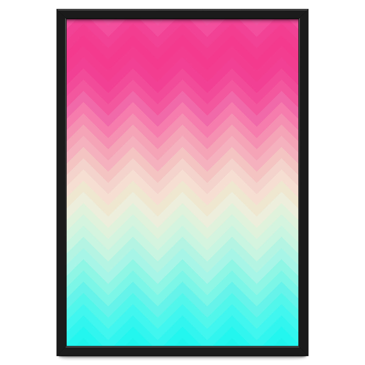 Chevron pink and blue