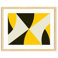 Geometric Shapes No. 4 - yellow, black & white