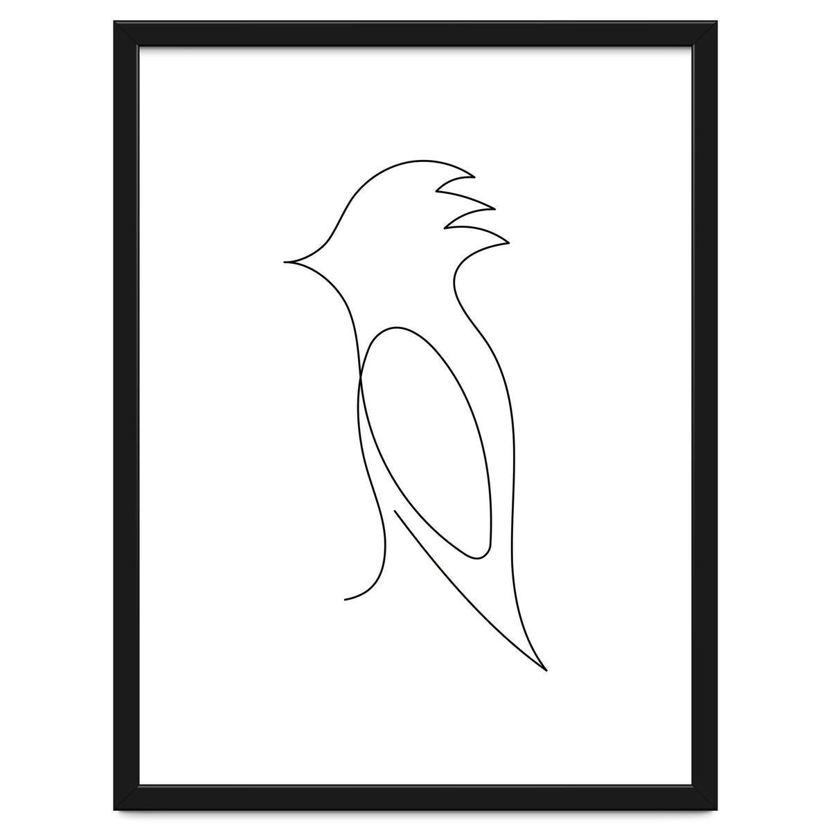 One Line Art Bird