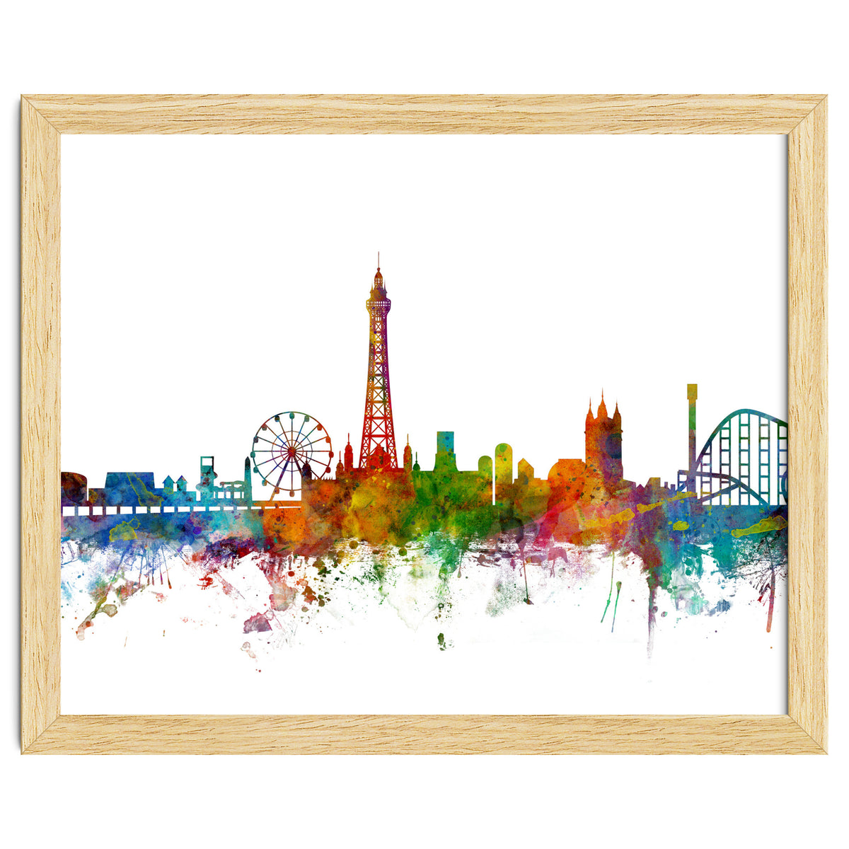 Blackpool England Skyline