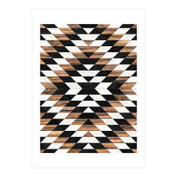 Urban Tribal Pattern No.13 - Aztec - Concrete and Wood (Print Only)