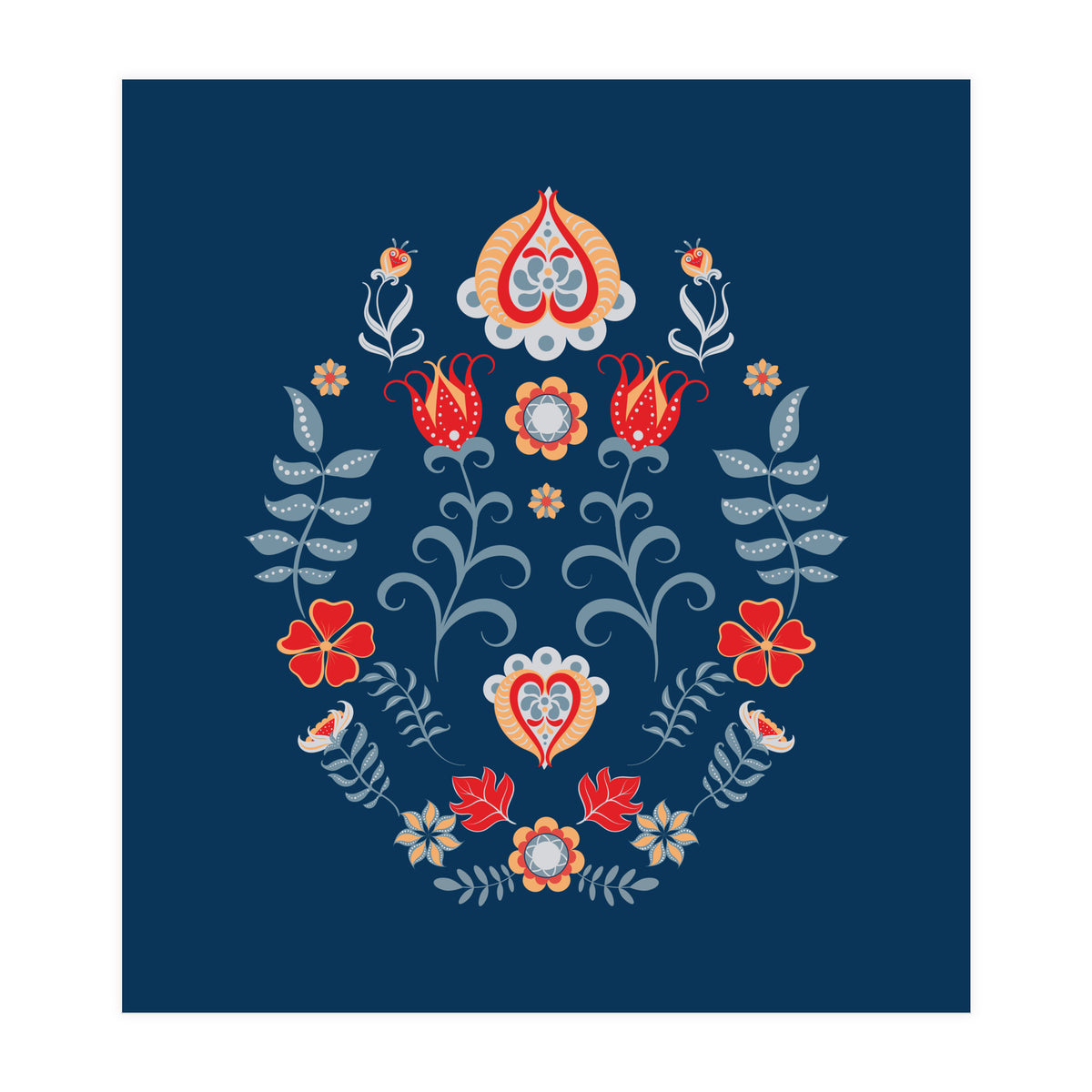 Scandinavian Folk Art (Print Only)