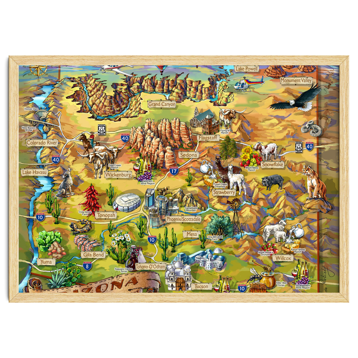 Arizona Illustrated Map