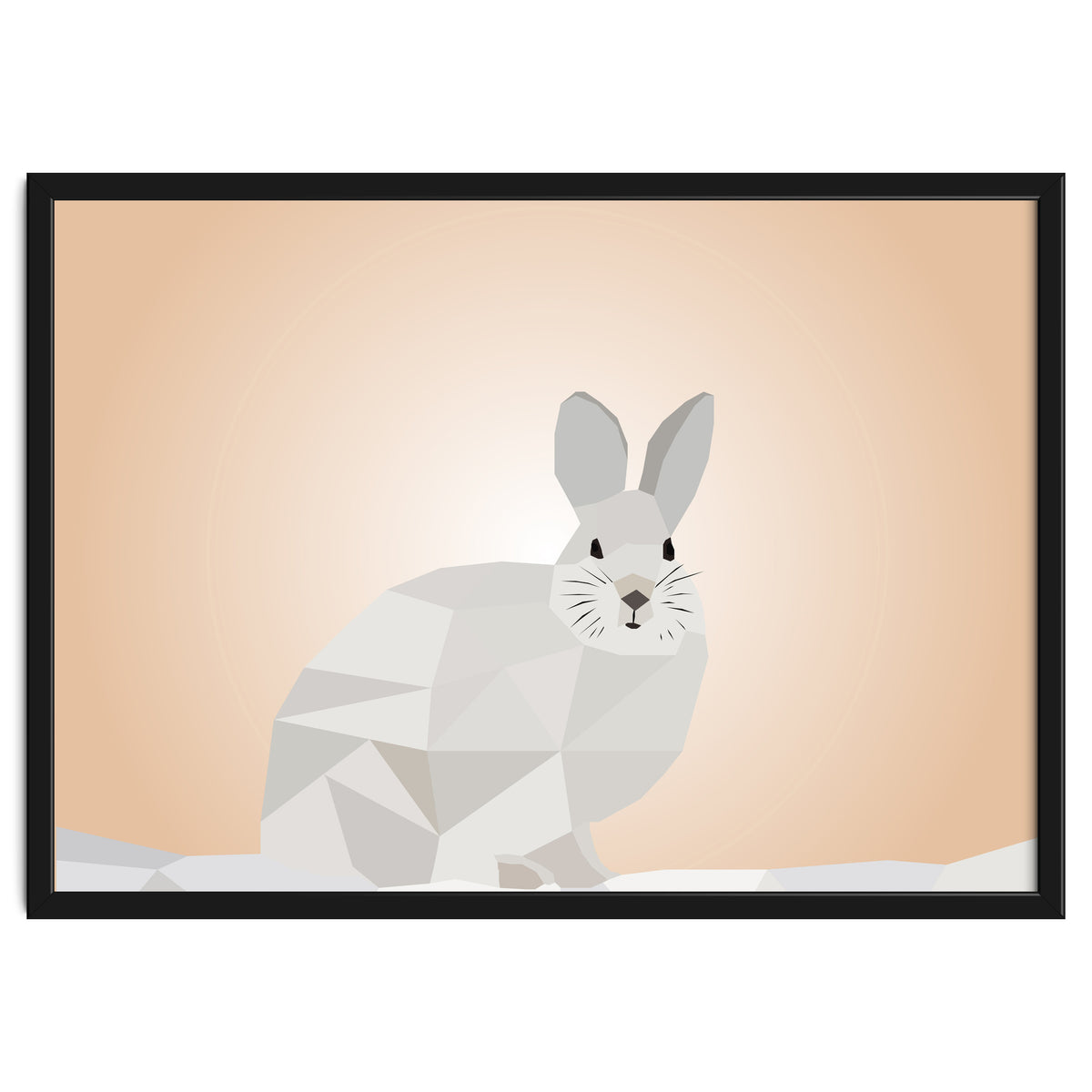 Rabbit Low Poly Art