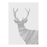 Stag Grey Poster (Print Only) thumbnail