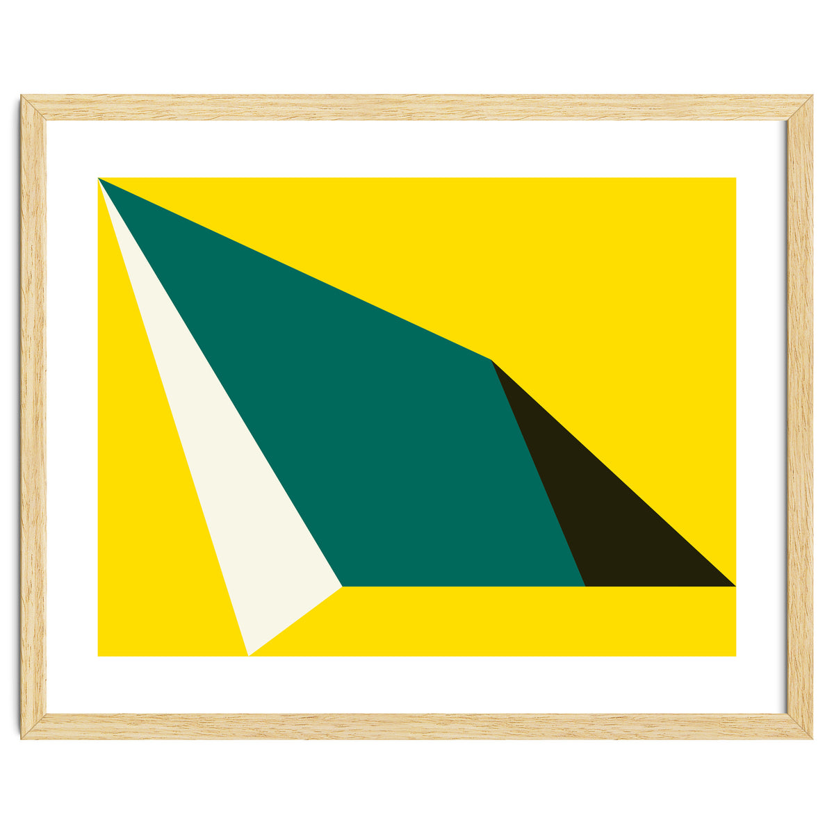 Geometric Shapes No. 74 - yellow, green & black