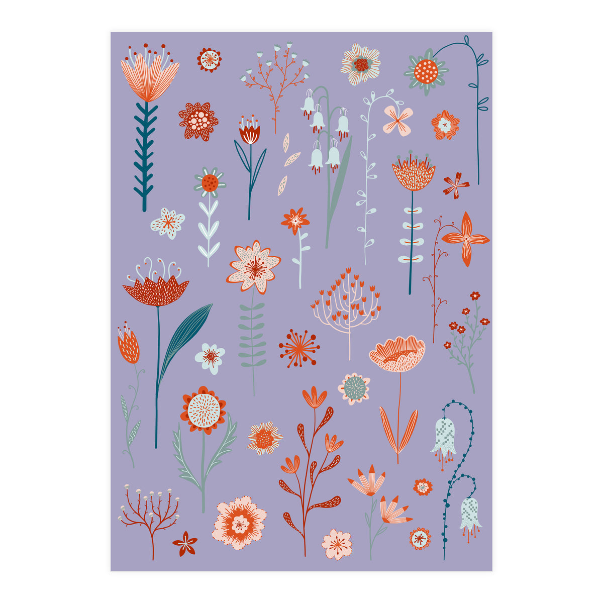 Flowers Of The Summer Purple (Print Only)