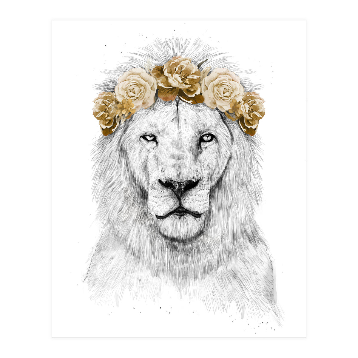 Festival Lion (color version) (Print Only)