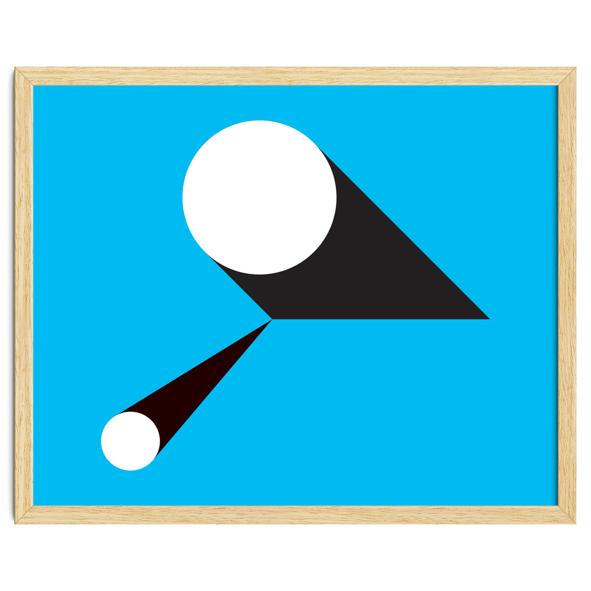 Geometric Shapes No. 46 - blue & black