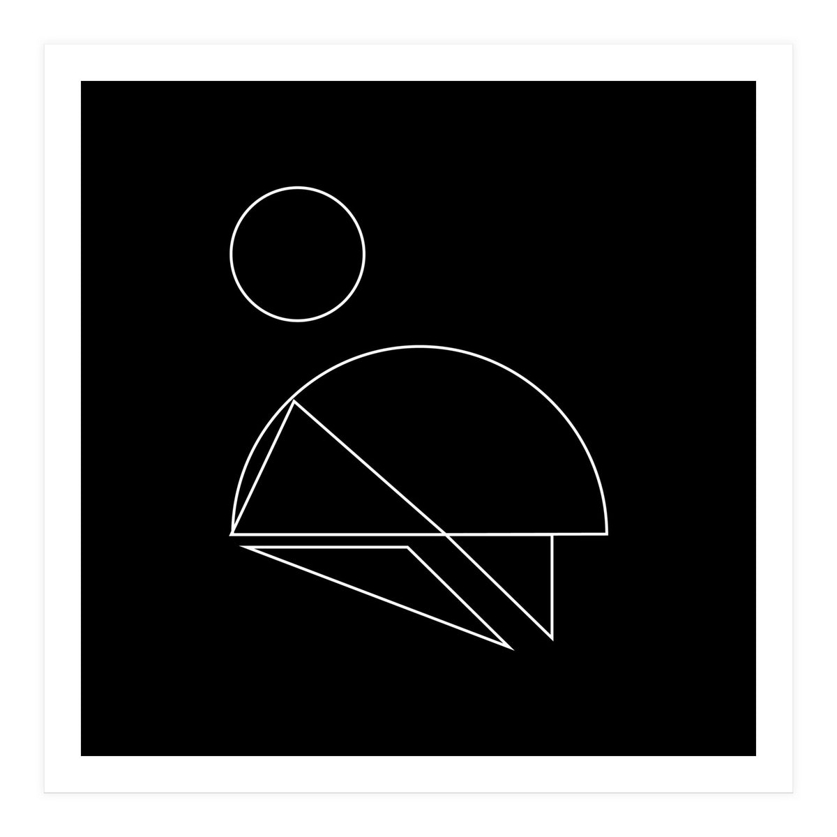 Mountain climber | minimal geometric (Print Only)