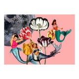 Mermaid Floral with moon (Print Only) thumbnail