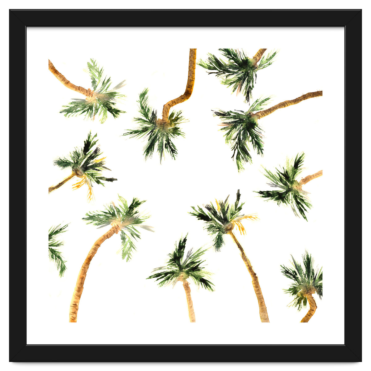 Under the coconut palms || watercolor