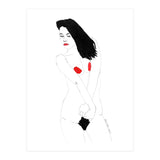 Untitled #19 - Nude in black and red (Print Only) thumbnail