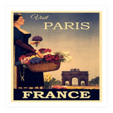 Paris France Travel Poster (Print Only) thumbnail