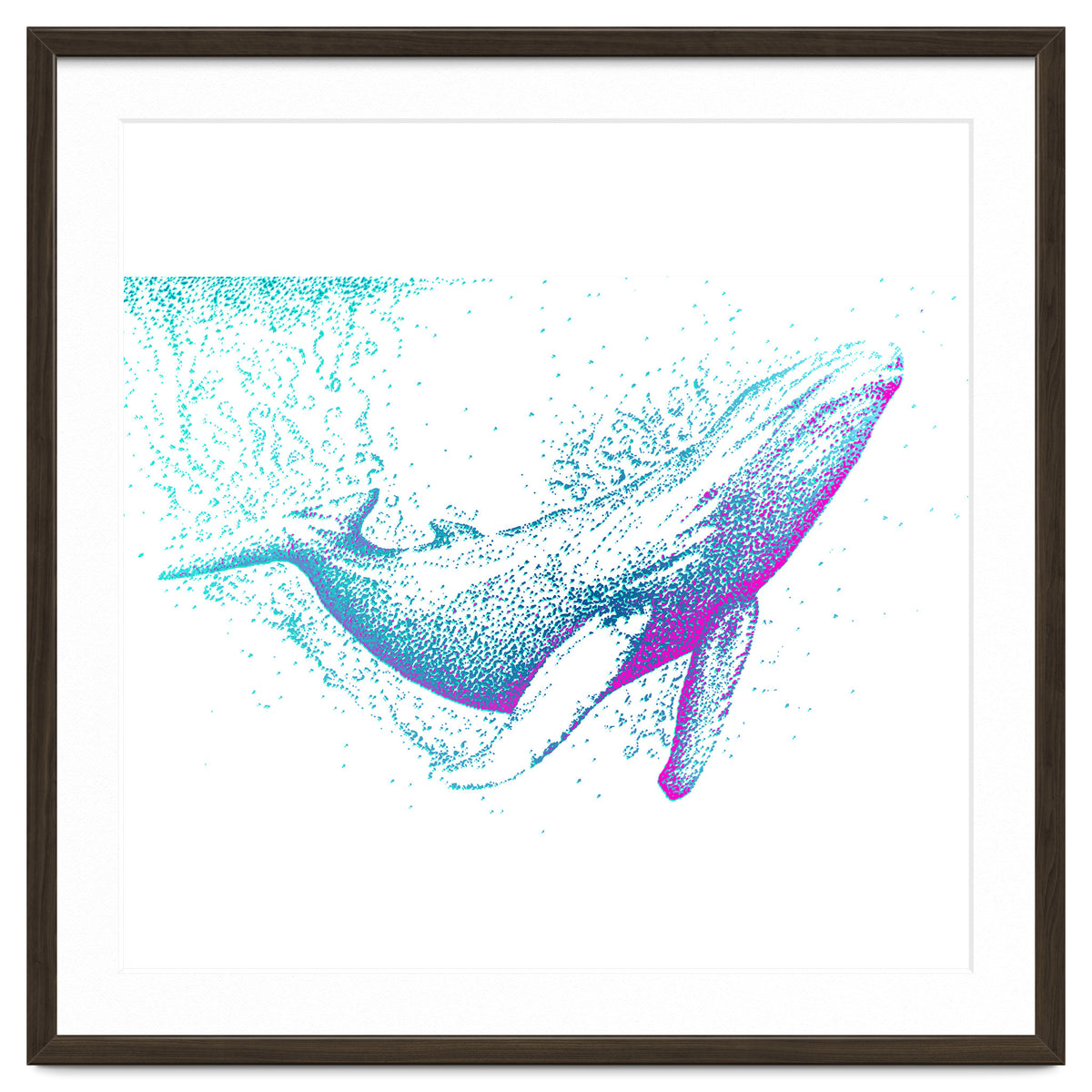 Diving Blue Whale