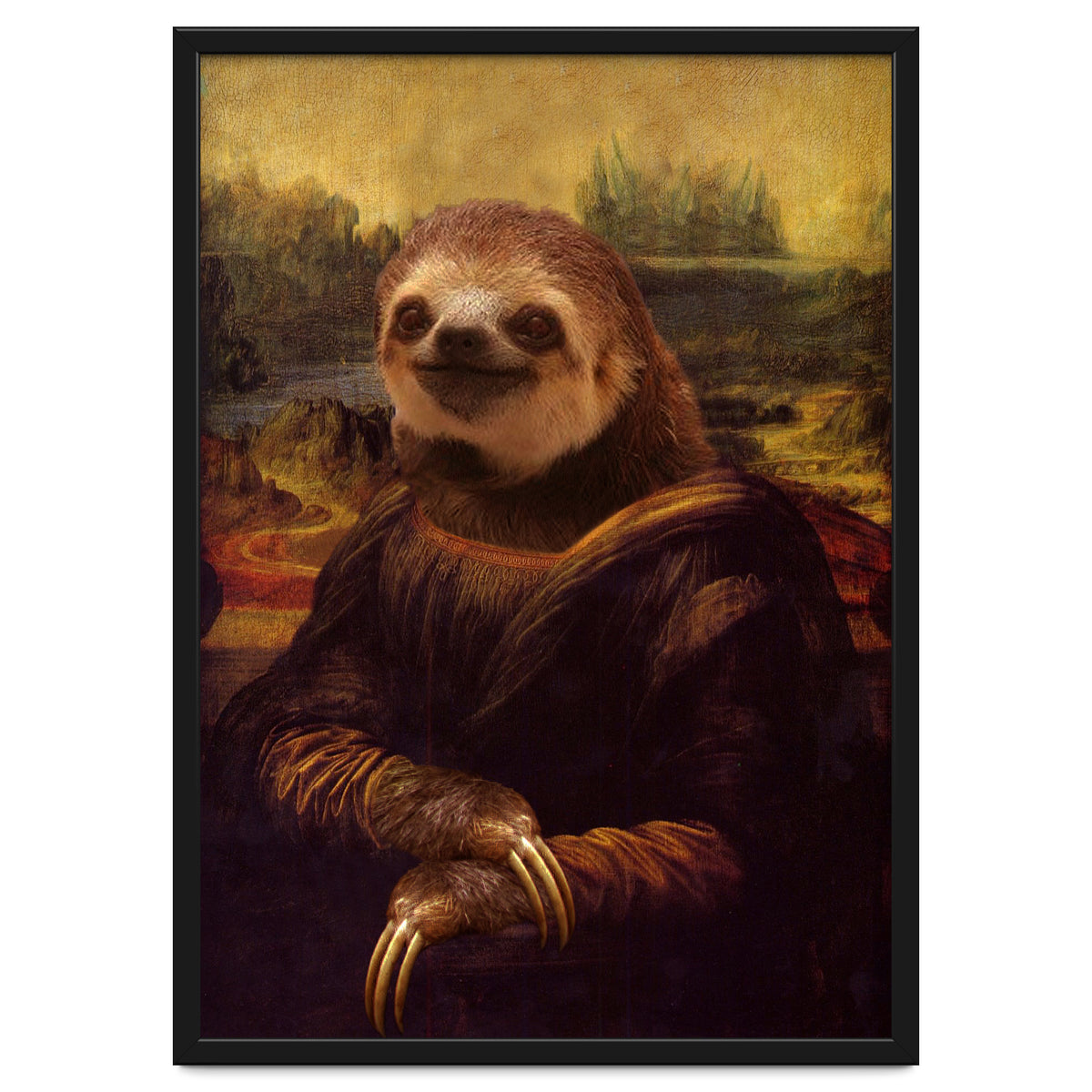 Sloth Mona Lisa