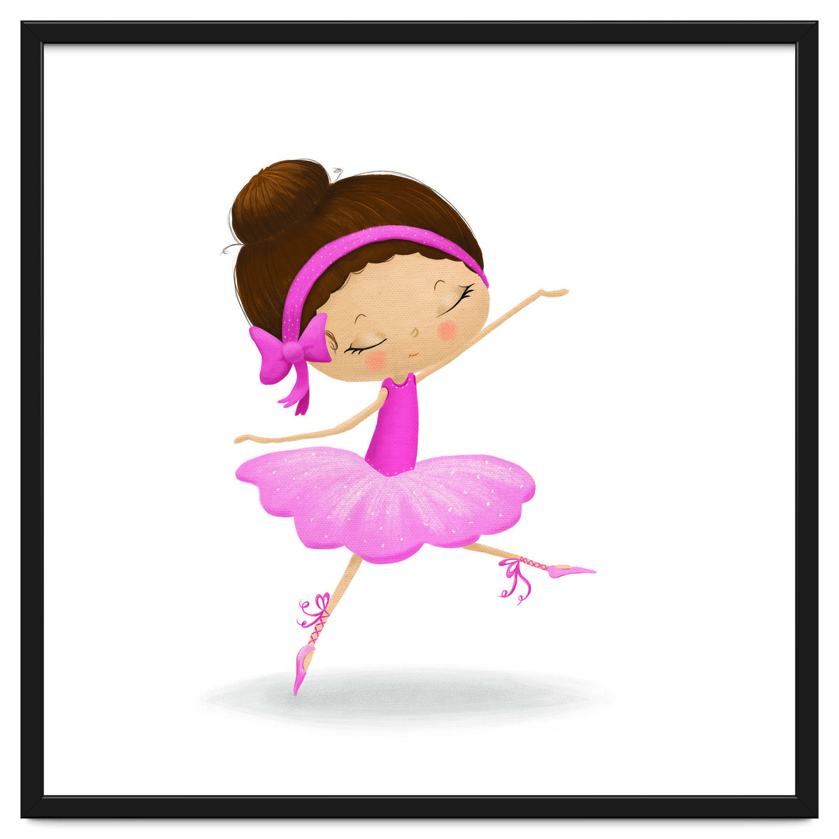 Adorable Ballerina Nursery Print