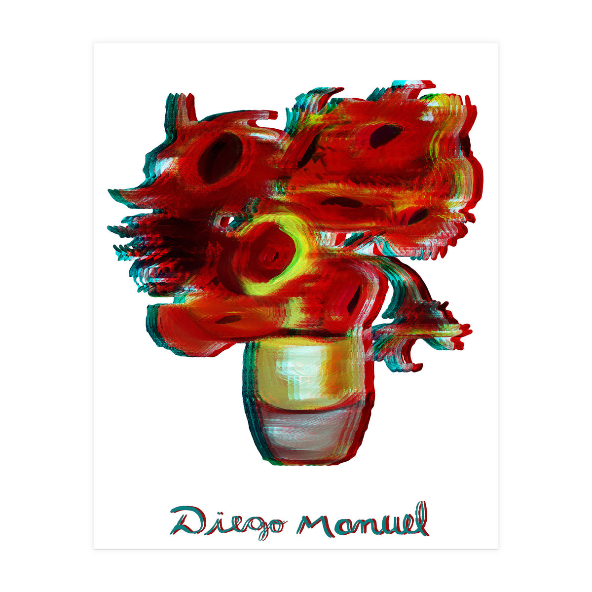 Florero Fondo Blanco (Print Only)