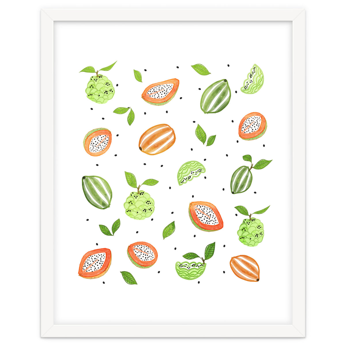 Papaya & Custard Apple