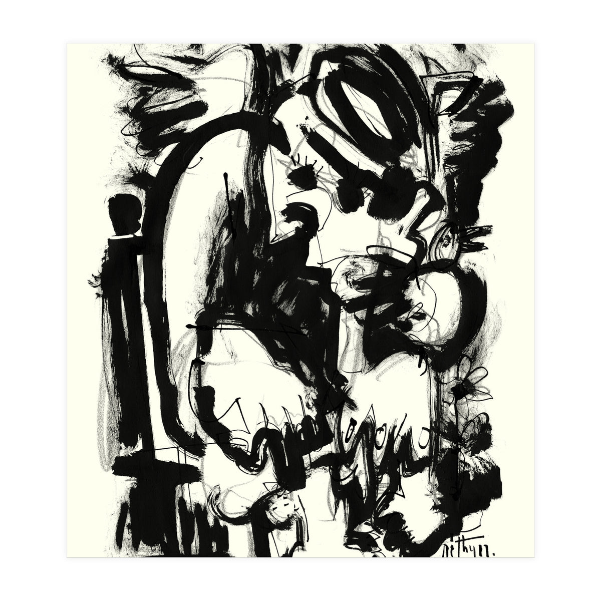 Saint With Bird (Print Only)