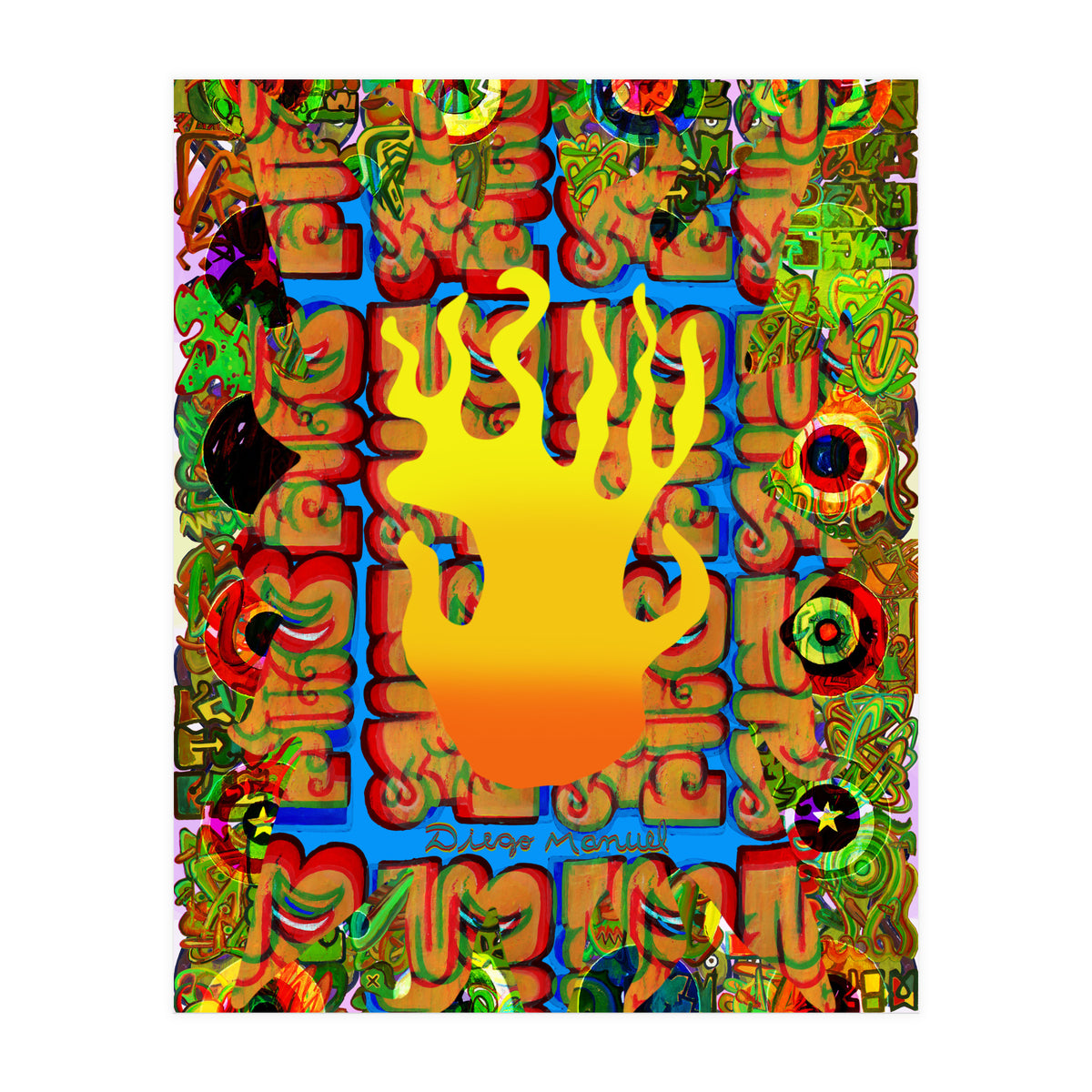 Fuego Y Graffiti 2 (Print Only)