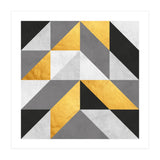 Gray and Gold Composition V (Print Only) thumbnail