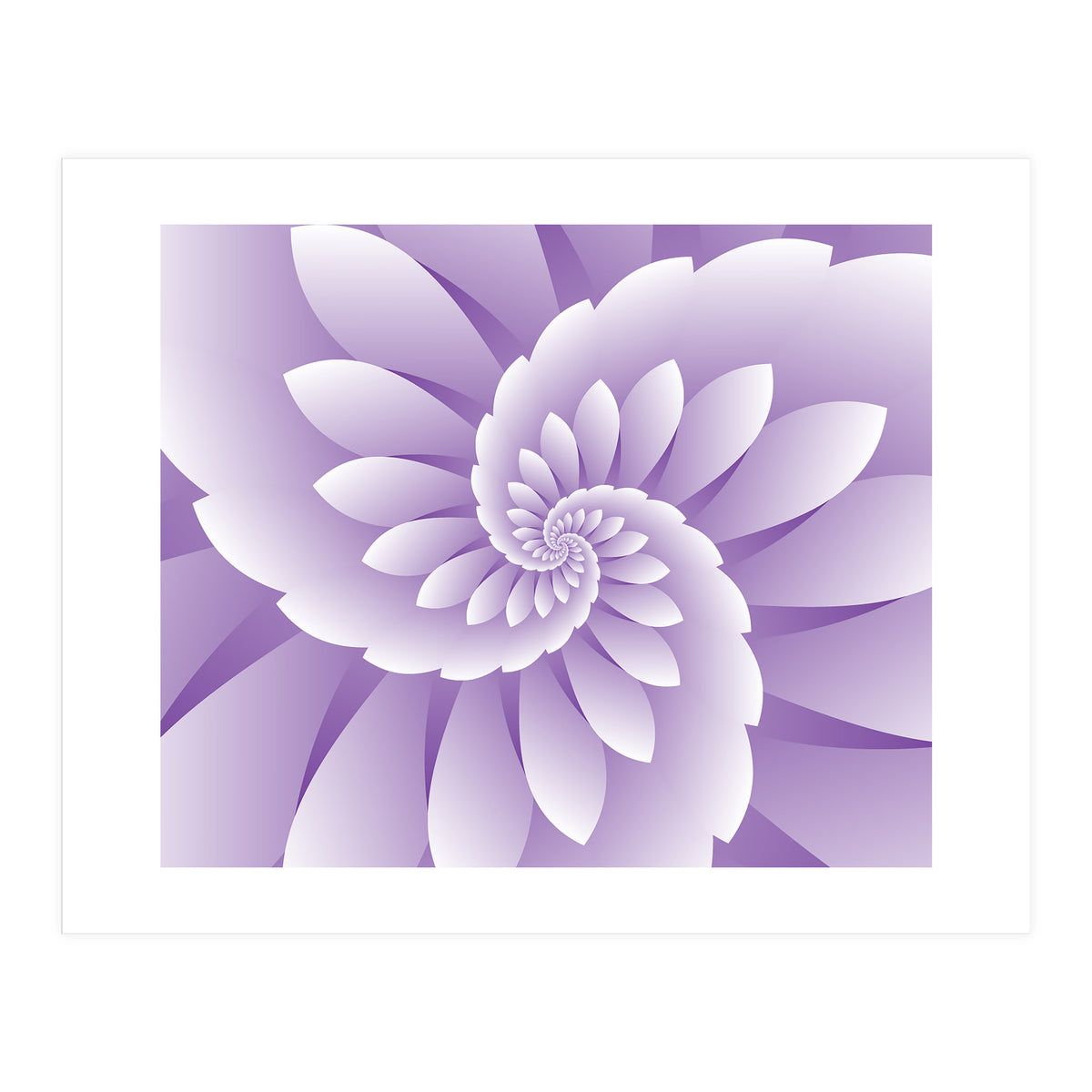 Abstract Purple Floral  (Print Only)