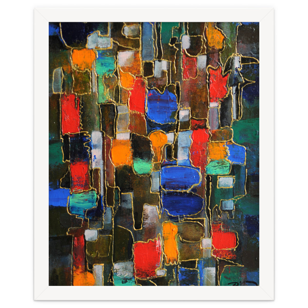 Abstract Brooklyn...38x28.cm. Acrylic