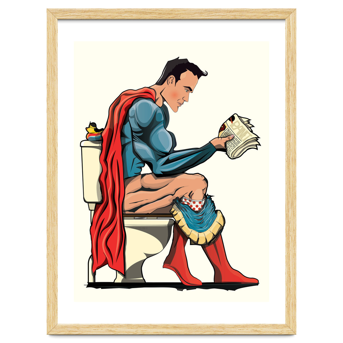 Superman on the Toilet, funny bathroom humour