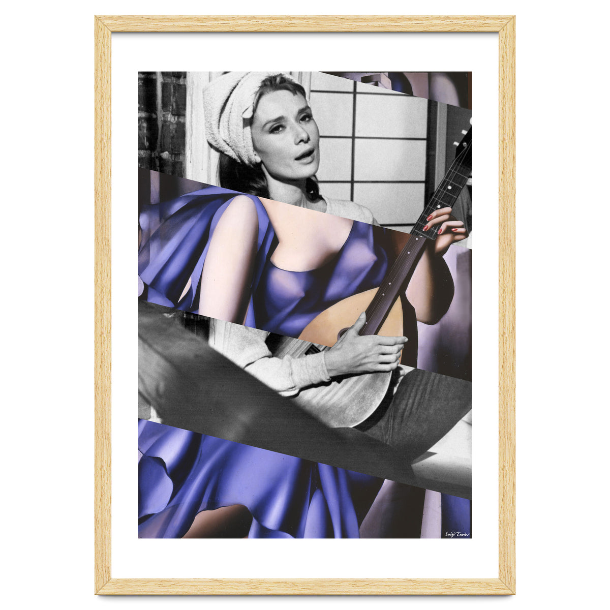 Tamara De Lempicka's Blue Woman with a Guitar & Audrey Hepburn in Breakfast at Tiffany's