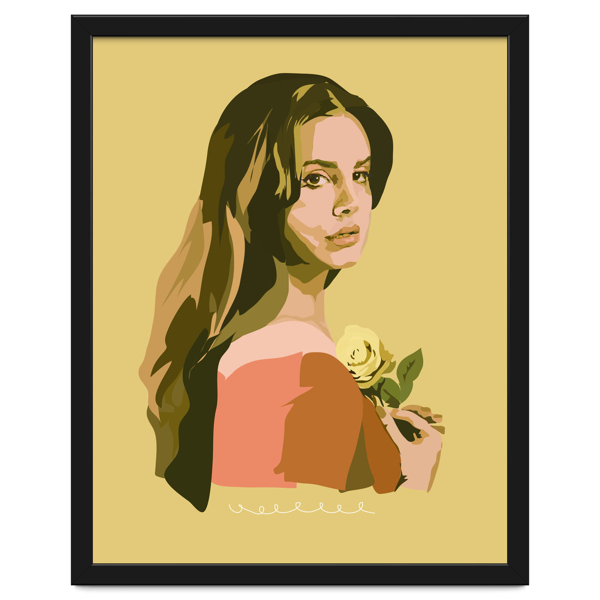 Lana Del Rey With Rose