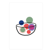 Fruits Or Flowers Rgb White (Print Only)